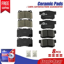 Front & Rear Ceramic Disc Brake Pads For 2007 2008 Acura TL Type-S