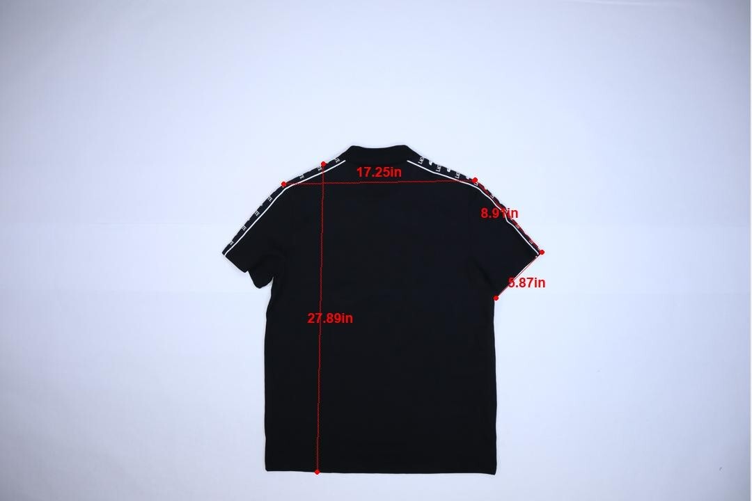 Lacoste Logo Stripe Stretch Pique Polo Shirt Black PH7398-51 Lacoste Logo Stripe Stretch Pique Polo Shirt Black PH7398-51