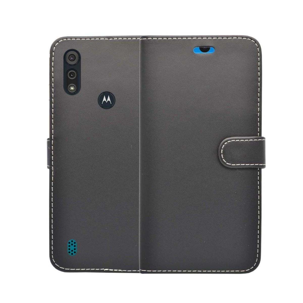 For Motorola Moto E6s Phone Case Wallet Flip PU Leather Stand Card Holder Cover - View #5