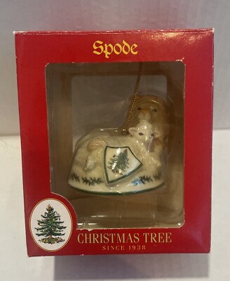 Spode Christmas Tree Porcelain 2003 Peaceable Kingdom Lion & Lamb Ornament