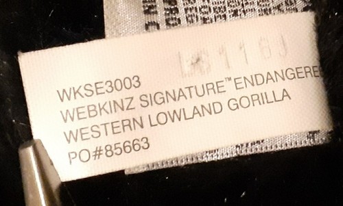 2x Ganz 11" Webkinz Golden Retriever Puppy + 11" Lowland Gorilla Dolls No Code - Picture 12 of 12