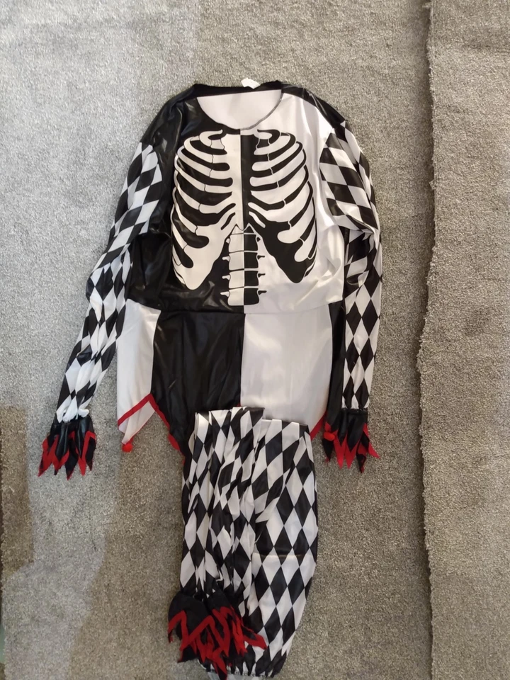 Disfraz de payaso espeluznante Siniestro Bufón Niños XL (14-16) Foto 3 de 4