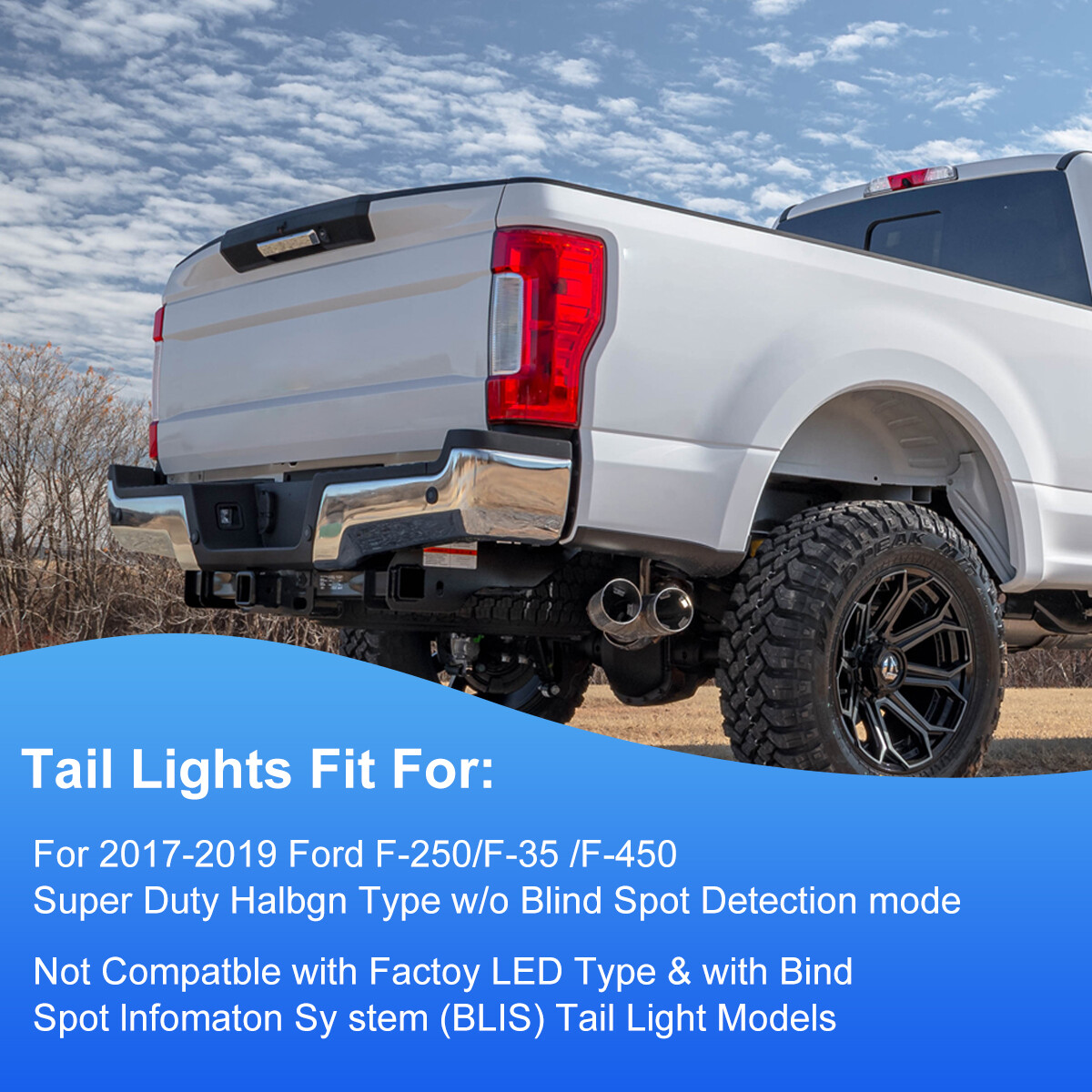 Fits 2017-2019 Ford F250 F350 F450 Led Sequential Signal Projector