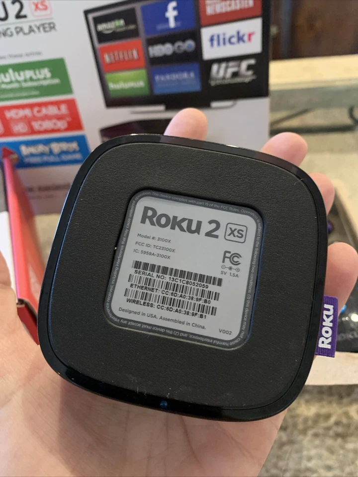 Медиастример Roku 2 XS модель 3100R с пультом дистанционного управления адаптер питания переменного тока НЕ ПРОТЕСТИРОВАН - Изображение 3 из 4