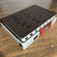 NKJV Large Print Thinline Bible Thumb Indexed- $134.99 Retail - Genuine Leather