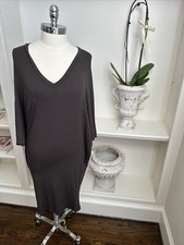 Charli London sz 10 luxe super soft jersey Perfect Travel dress, taupe/brown;