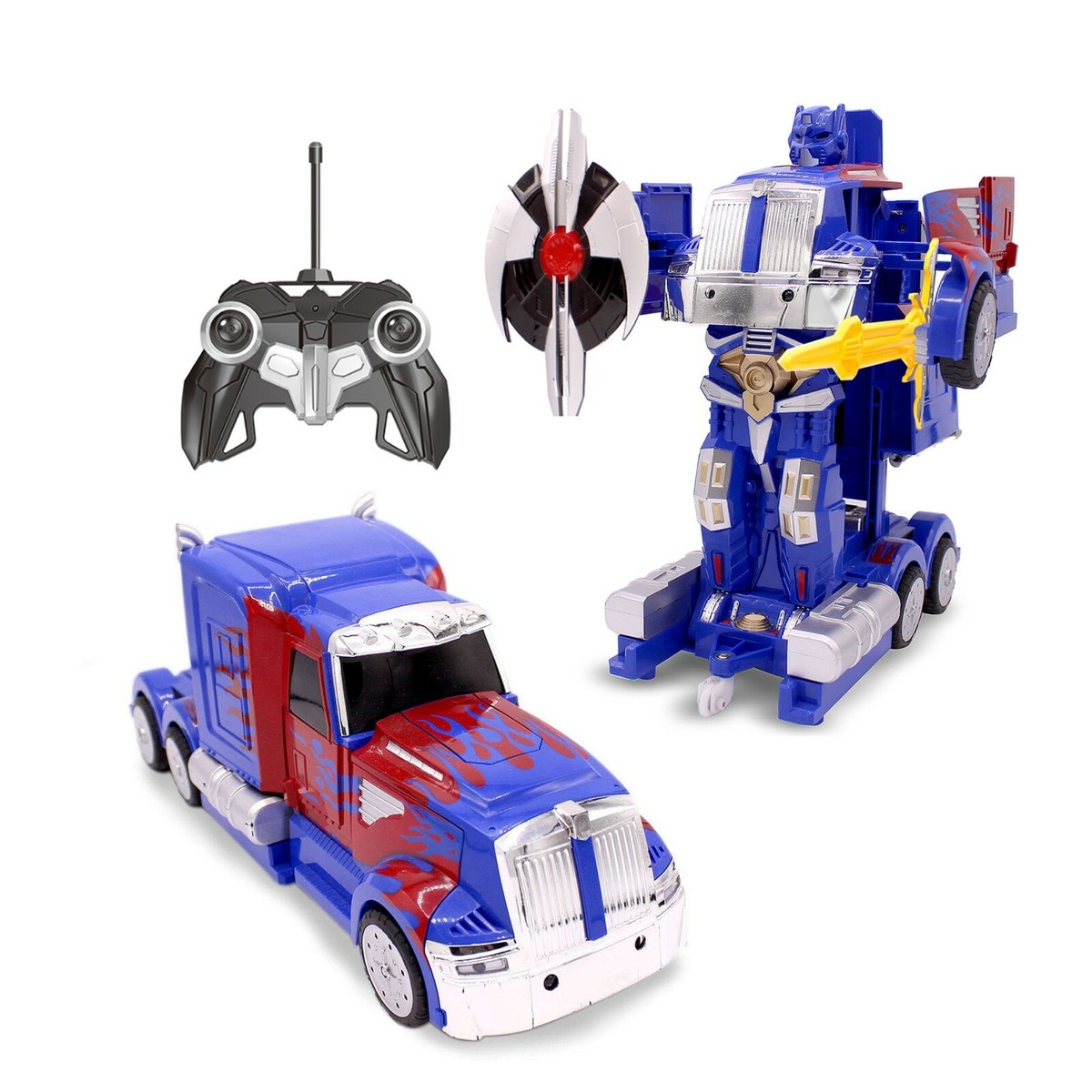 Kids RC Toy Car Transforming Robot Remote Control Truck Vehice