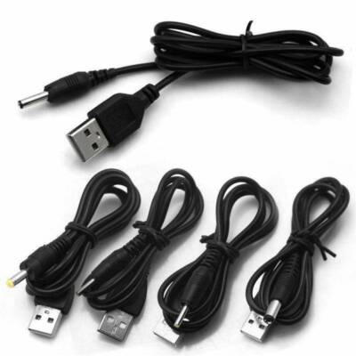 USB-Stromkabel Kabel zu DC Hohlstecker Stecker Ladekabel 5V-DC2.0/2.5/4.0/5.5mm