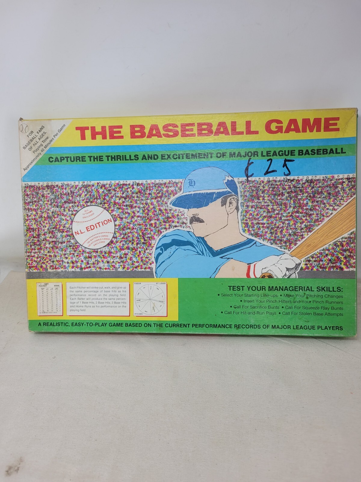 Horatio The Baseball Spinner Dice Game 1986 NL Edition Horatio eBay