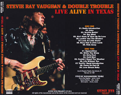 STEVIE RAY VAUGHAN- LIVE ALIVE IN TEXAS 1987 (2CD) | eBay