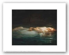 ART PRINT La Jeune Martyre Paul Delarouche