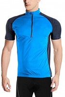 Short Sleeve Cycling Jersey With Back Patch Pocket Blue Small Short Sleeve Cycling Jersey With Back Patch Pocket Blue Small