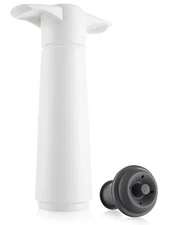 The Original Vacu Vin Wine Saver with 1 Vacuum Stopper – White NEW in package