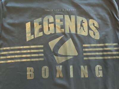 Legends Boxing Shirt Long Sleeves Black NEW Train Like A Legend