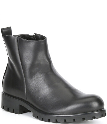 New! ECCO Modtray Water Resistant Leather Chunky Lug Sole 40 9-9.5 US DD327