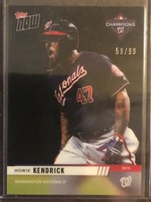 2019 Topps Now #WSC-17 Howie Kendrick Washington Nationals CHROME 59/99