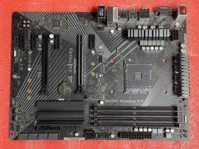Asrock Fatal1ty Amd B450 Gaming K4 Atx Motherboard For Sale Online Ebay