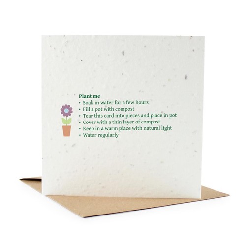 Wildflower Plantable Eco-Friendly Countryside Birds Mixed Greetings Card Set - Picture 7 of 7