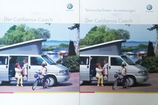 Volkswagen VW Bus T4 California Coach 08/01 Prospekt Brochure Catalogue