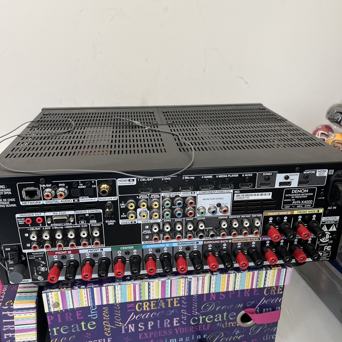 Denon AVR AVR-X4000 7 Channel 235 Watt Receiver for sale online | eBay