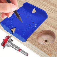 35/40mm Hinge Jig Drill Guide Cabinet Hole Cutter Kitchen Door Wood Locator Tool