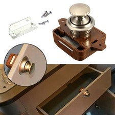 Bouton serrure caravane marron en ABS et zinc loquet pour pièces détachées ya