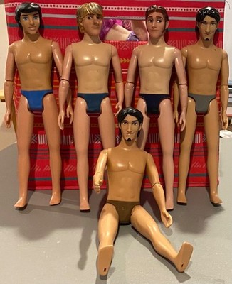 LOT 5 USED Disney Store 1 PRINCE ERIC 2 FLYNN RIDER 1 PRINCE HANS & 1 KRISTOFF