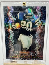 1994 Stadium Club #5a Natrone Means Bowman's Best Refractors Black background