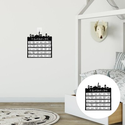 Reusable Eid Countdown Felt Calendar Hanging Mubarak White Wall Decoration
