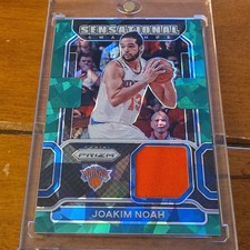 Panini Prizm Joakim Noah Sensational Swatches Green Ice /21 Knicks MEM