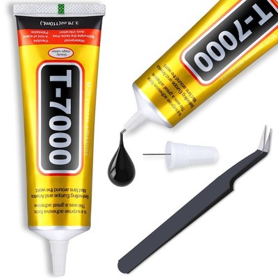 Upgrade T-7000 Black Adhesive Glue for Phone, Cridoz 110ml Waterproof