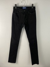 Old Navy Girl Black Jeans Size 12 Stretch Skinny Adjustable Waist