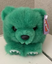 Puffkins Plush St Patricks Day Patrick Bear Green Fuzzy Stuffed 1998