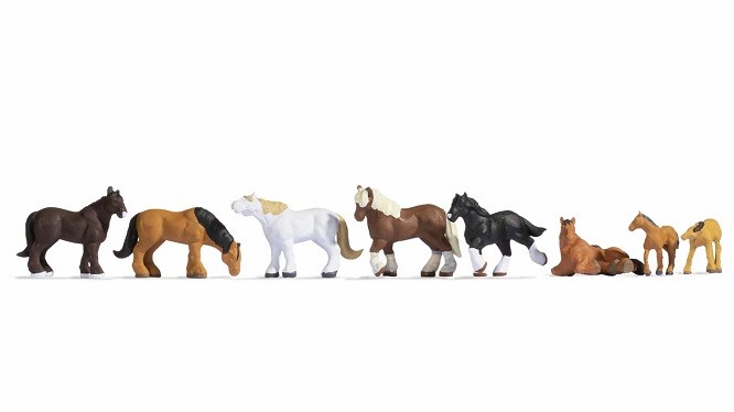 NOCH 15762 - 1/87 / H0 Cold Blood Horses - New