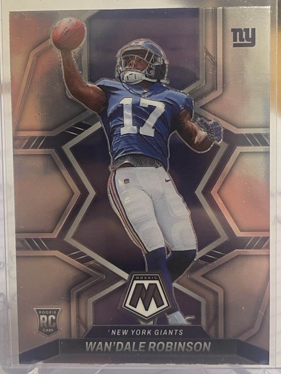 2022 Panini Mosaic - Rookies Silver Prizm #330 Wan'Dale Robinson GIANTS