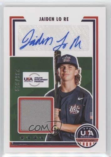 Carte Panini USA Baseball 2022 Josiah Hartshorn #sss-jo - Auto Patch, Near Mint