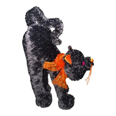 Fiesta 9  Black Happy Halloween Crouching Bendable Black Cat Plush NWT