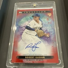 2024 Topps Inception Robert Gasser Rookies and Emerging Star Auto Red 32/50
