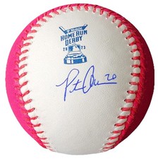 Pete Alonso Signed 2021 Home Run Derby Baseball Autographed Mets - Beckett 