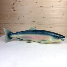 Stunning Vintage 20" Fiberglass Fish Mount - Reproduction Trout / Salmon