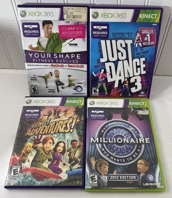 XBox 360 Kinect Lot Of 4 Family Games, (5)