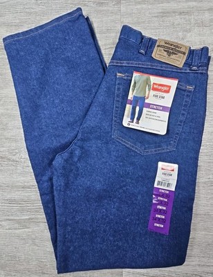 Wrangler Five Star Premium Denim Comfort Stretch Regular Fit Jeans Mens 34x32