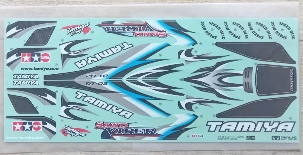 Tamiya 58374 Sand Viper/Fighter Buggy SV/DT02, 9495488/19495488 Decals/Stickers