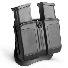 Universal OWB Double Magazine Pouch For 9mm/.40 Dual Stack Magazine
