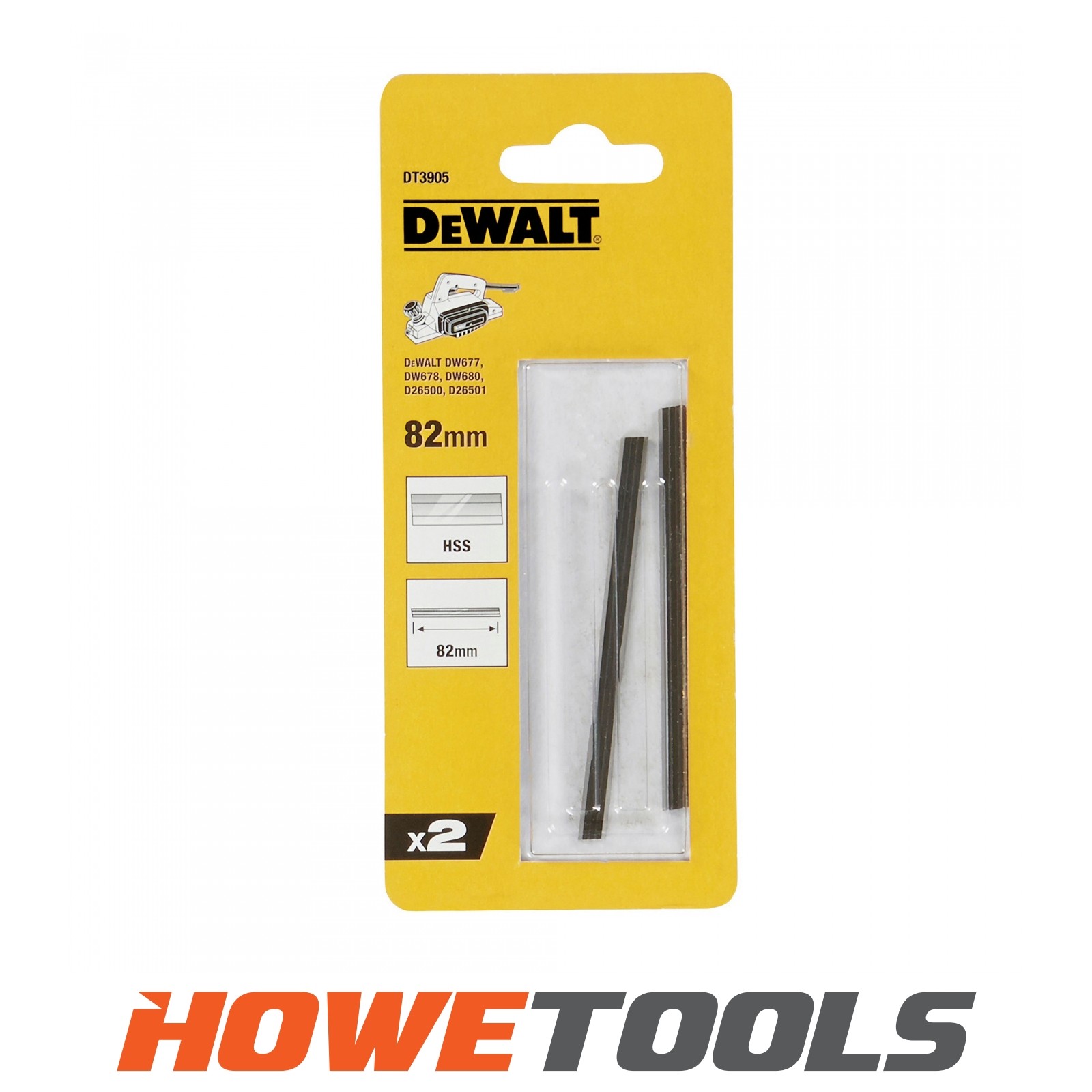 DEWALT DT3905-QZ HSS Planers - 82mm 82mm