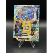 2024-25 Panini Prizm Cracked Ice #130 LeBron James Los Angeles Lakers