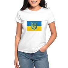 CafePress I Stand With Ukraine Women's Dark T Shirt Women's T-Shirt 904371569
