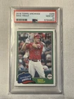 2018 Topps Archives - 1981 Design Mike Trout #299 PSA 10