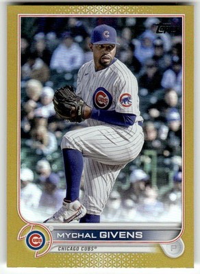 2022 Topps Update #US140 Mychal Givens Gold Foil Chicago Cubs Baseball