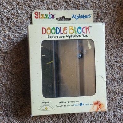 Sizzix Alphabars Upper Case Doodle Block Fast